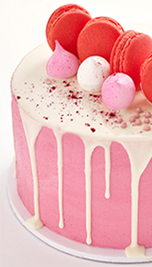drip cake rosa
