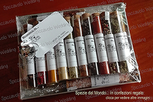 Spezie dal mondo in confezione regalo